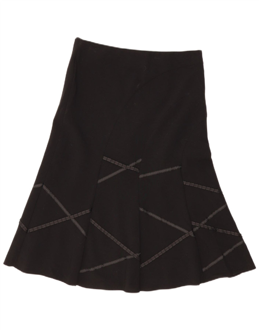 Marks & Spencer Γυναικεία φούστα σε γραμμή Α UK 12 Medium W34 Μαύρη γεωμετρική