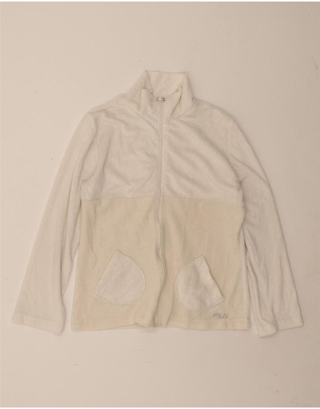 Fila Γυναικείο Fleece Jacket UK 16 Large White
