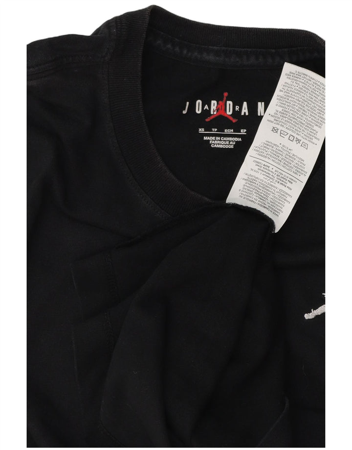 Jordan Ανδρικό T-Shirt Top XS Μαύρο βαμβακερό