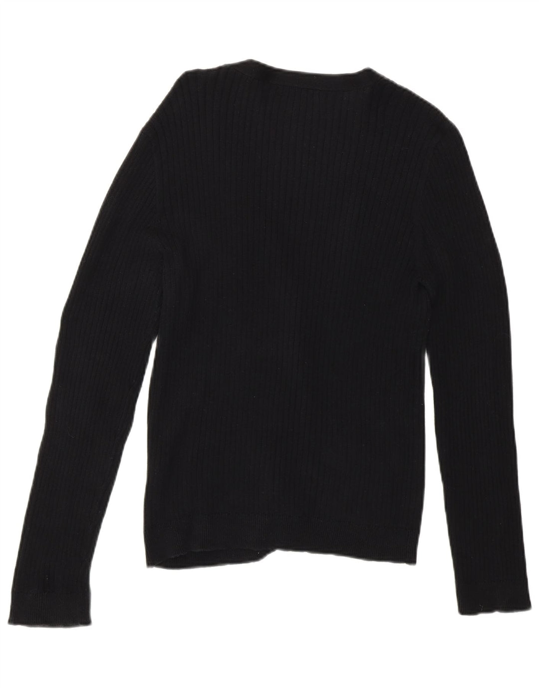 Chaps Γυναικείο πουλόβερ Petite Cardigan UK 14 Μεσαίο μαύρο βαμβακερό