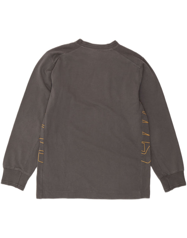 Ανδρικό γραφικό φούτερ Nike Jumper UK 42/44 μεγάλο γκρι βαμβακερό