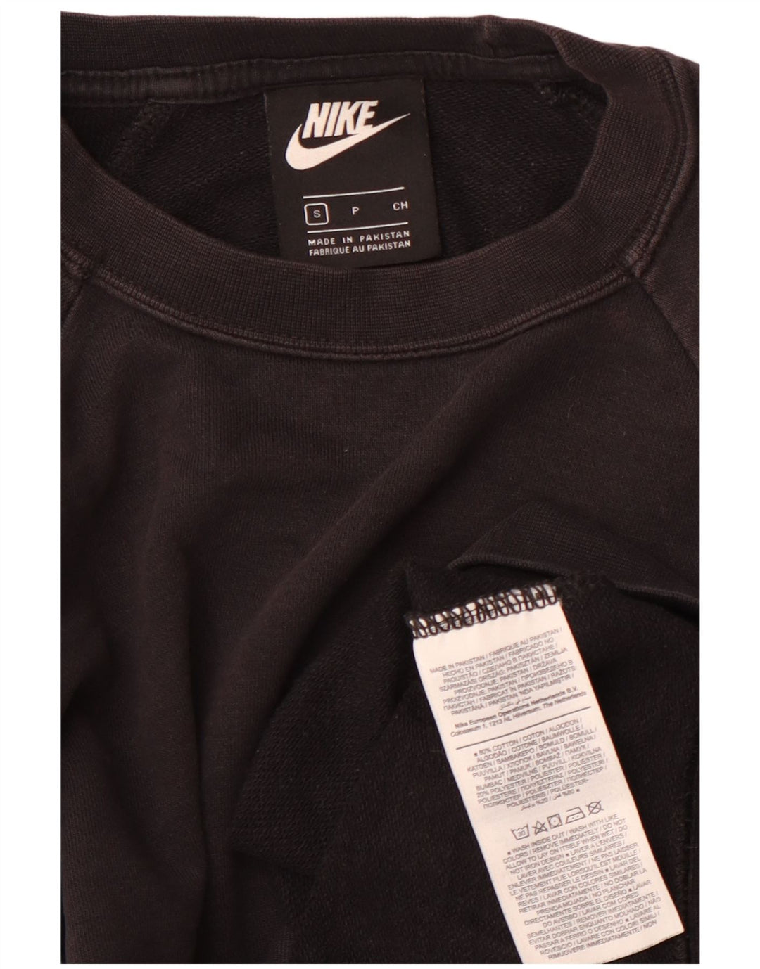 Γυναικείο φούτερ Nike υπερμεγέθη Jumper UK 10 Small μαύρο βαμβακερό