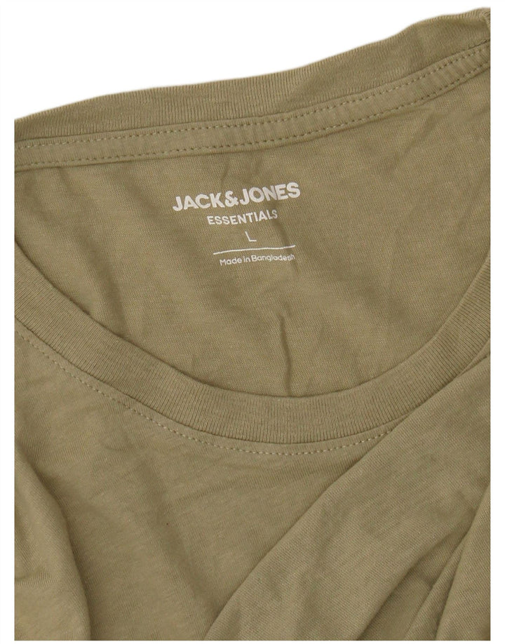 Ανδρικό γραφικό μπλουζάκι JACK & JONES Top Large Khaki