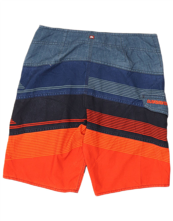 Ανδρικό γραφικό σορτς κολύμβησης QUIKSILVER μεσαίο πολύχρωμο ριγέ