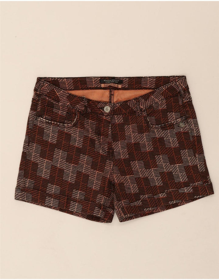 MAISON SCOTCH Womens Casual Shorts W30 Medium Brown Geometric Vintage Maison Scotch and Second-Hand Maison Scotch from Messina Hembry 