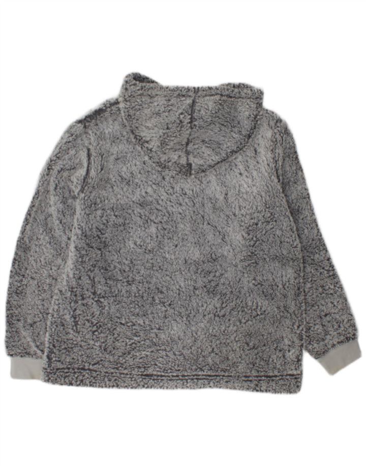 John Lewis Γυναικεία κουκούλα Fleece Jumper UK 14 Medium Grey Polyester