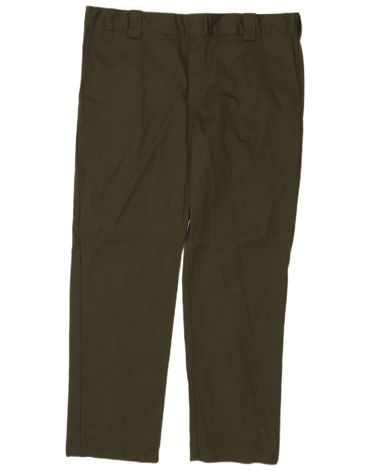 DICKIES Ανδρικό ίσιο παντελόνι Chino W38 L32 Χακί Πολυεστέρας