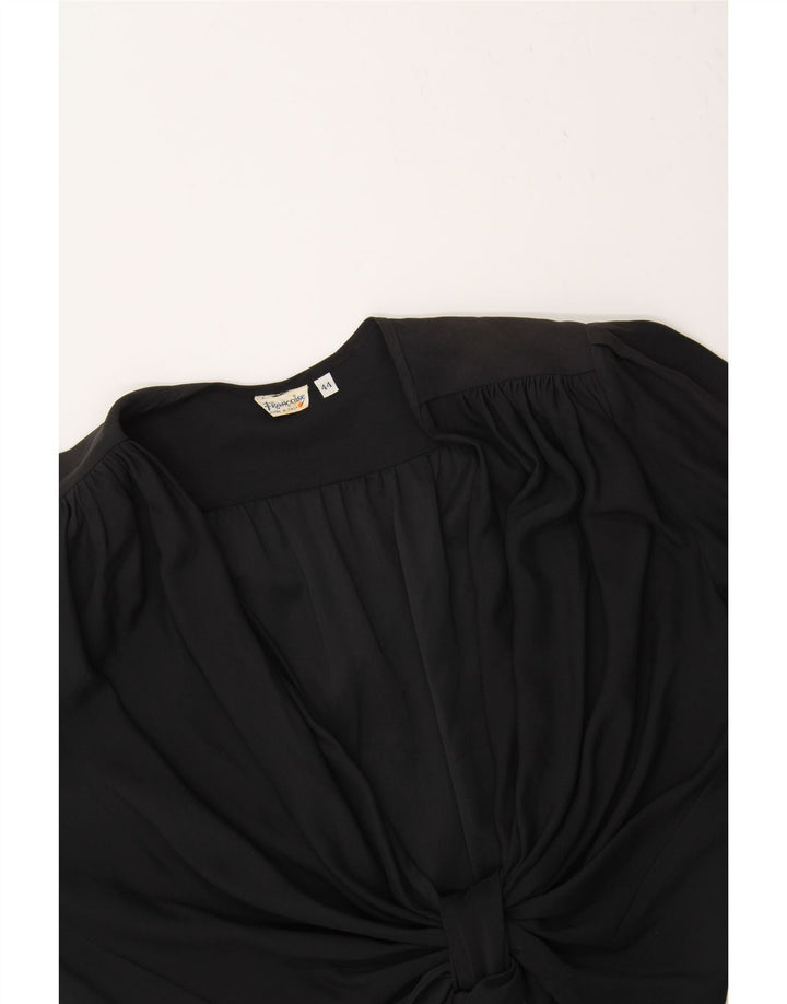 VINTAGE Womens Oversized Cardigan Top IT 44 Medium Black Acetate Vintage Vintage and Second-Hand Vintage from Messina Hembry 