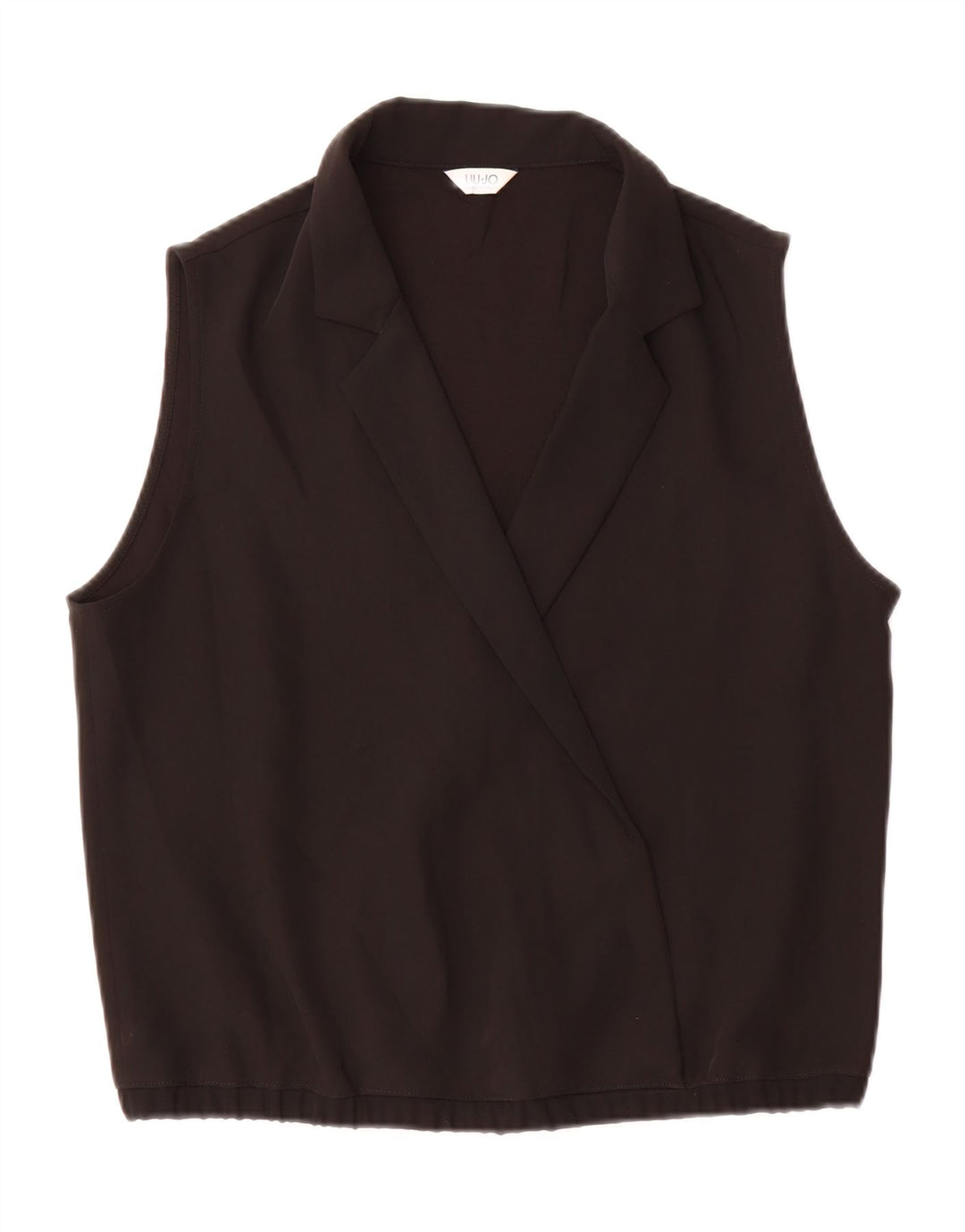 LIU JO Womens Sleeveless Blouse Top UK 14 Medium Black Vintage Liu Jo and Second-Hand Liu Jo from Messina Hembry 