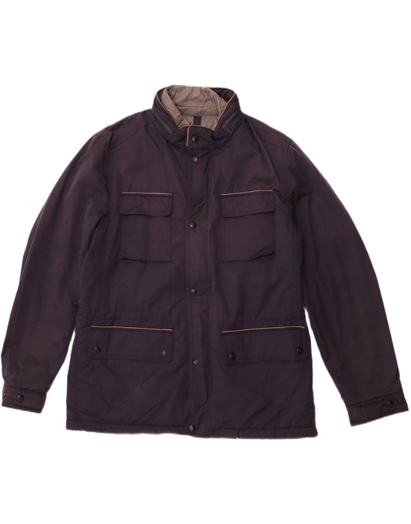 MASSIMO DUTTI Ανδρικό Utility Jacket UK 44 2XL Navy Blue Polyester