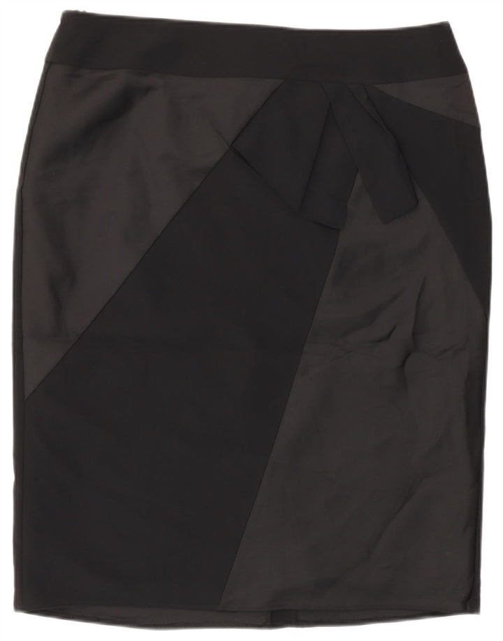 Marks & Spencer Γυναικεία Pencil Φούστα UK 14 Large W32 Μαύρο Πολυεστέρας