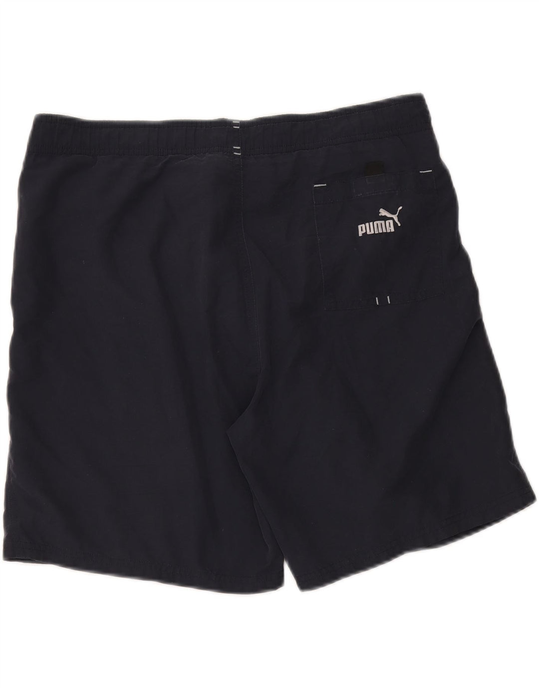 PUMA Mens Graphic Swimming Shorts Medium Navy Blue