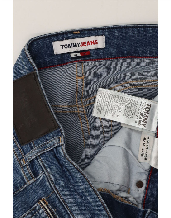 TOMMY HILFIGER Ανδρικό Slim Jeans W32 L30 Μπλε Βαμβακερό