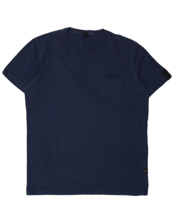 Ανδρικό T-Shirt Replay Top XL Navy Blue