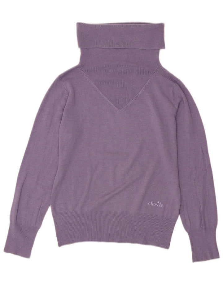 ELLESSE Γυναικείο πουλόβερ με ρολό λαιμόκοψη IT 46 Large Purple Modal