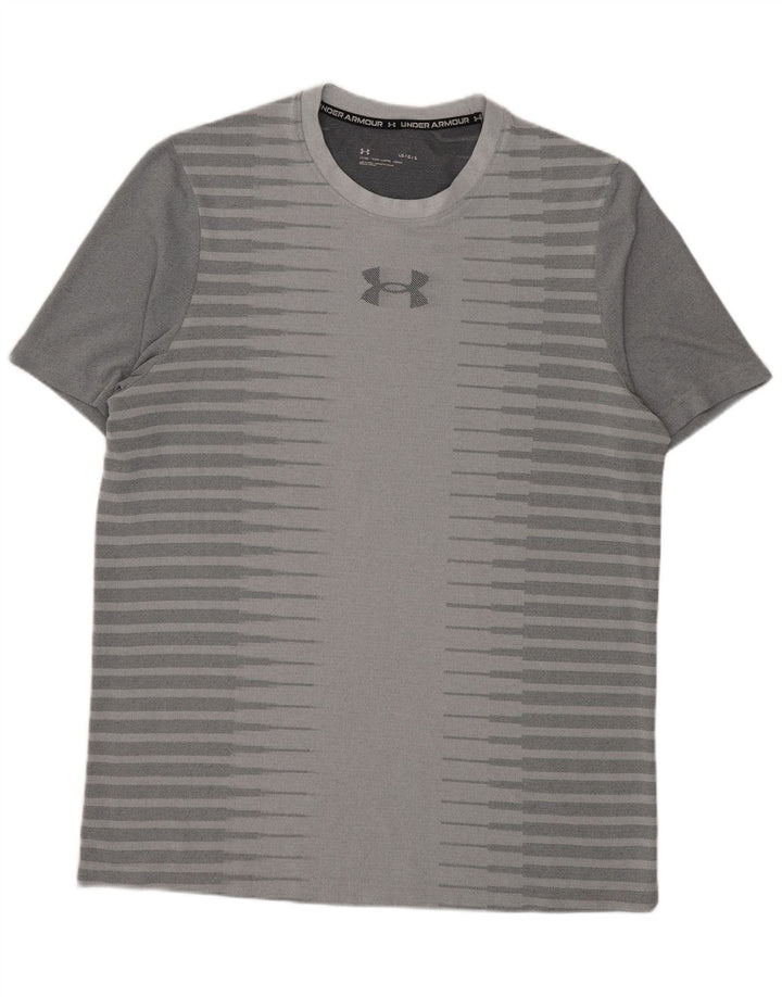 Under Armour Ανδρικό γραφικό T-Shirt Top μεγάλο γκρι ριγέ