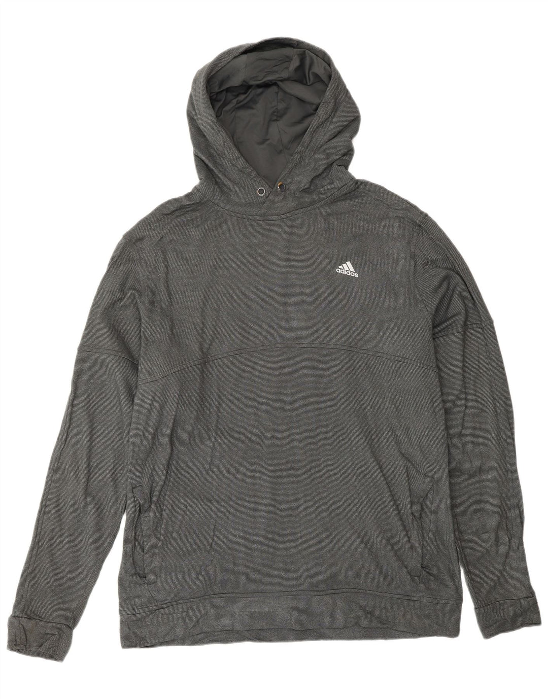 ADIDAS Ανδρικό Climawarm Hoodie Jumper XL Πολυεστέρας με γκρι στίγματα