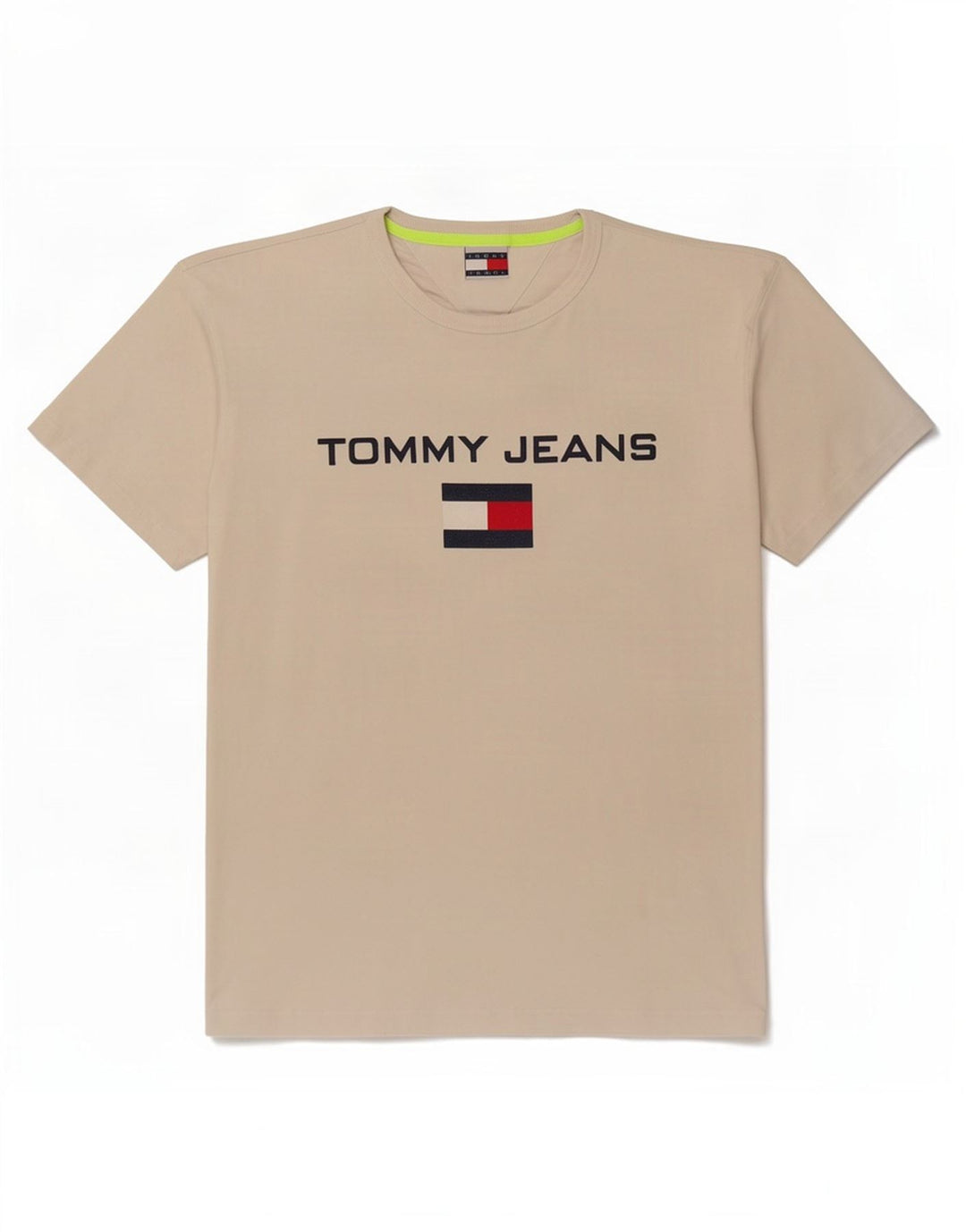 Ανδρικό γραφικό T-Shirt Tommy Hilfiger Τοπ μεσαίο μπεζ βαμβακερό