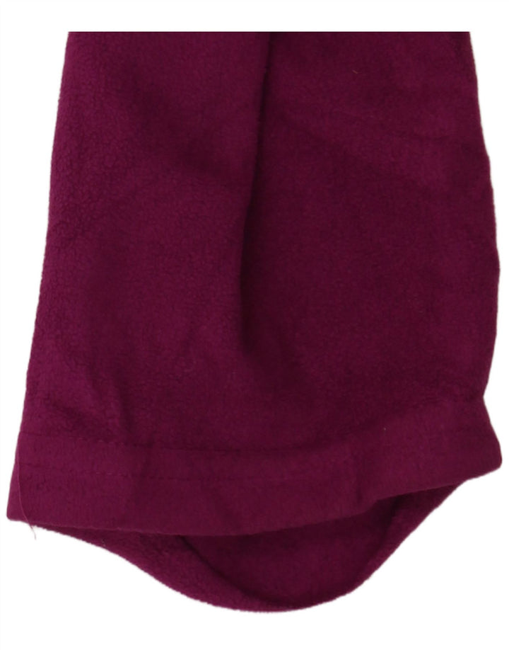 EDDIE BAUER Γυναικείο μπλουζάκι με λαιμόκοψη με φερμουάρ UK 16 μεγάλο μωβ πολυεστέρας