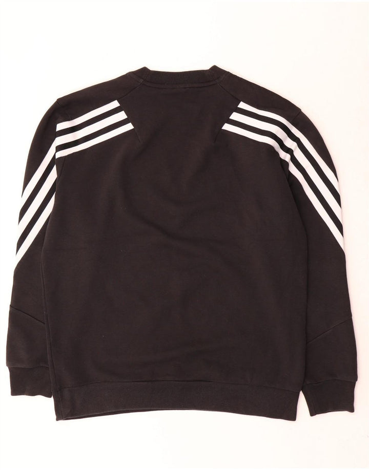 Ανδρικό φούτερ Adidas Jumper μεγάλο μαύρο βαμβακερό