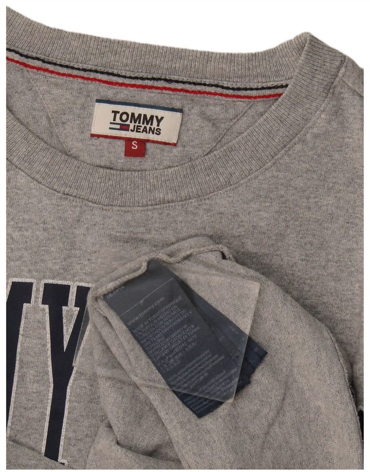 Ανδρικό γραφικό T-Shirt Tommy Hilfiger Top Μικρό Γκρι βαμβακερό