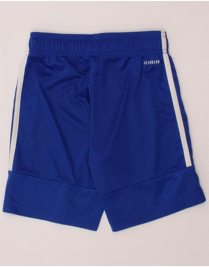 ADIDAS Boys Aeroready Sport Shorts 7-8 Years  Blue Polyester