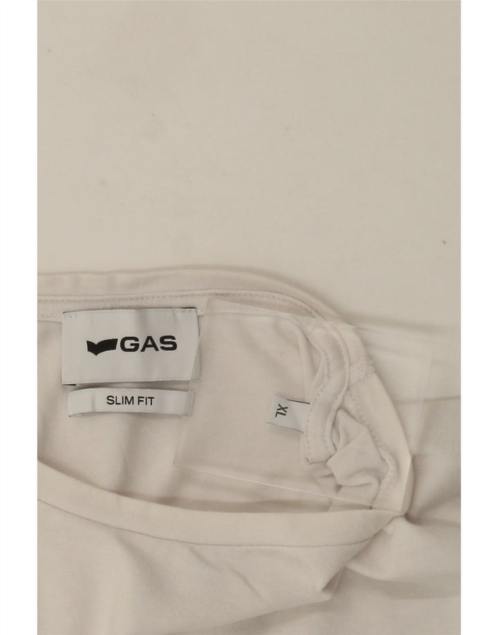 Ανδρικό μπλουζάκι Gas Slim Fit Top XL Λευκό