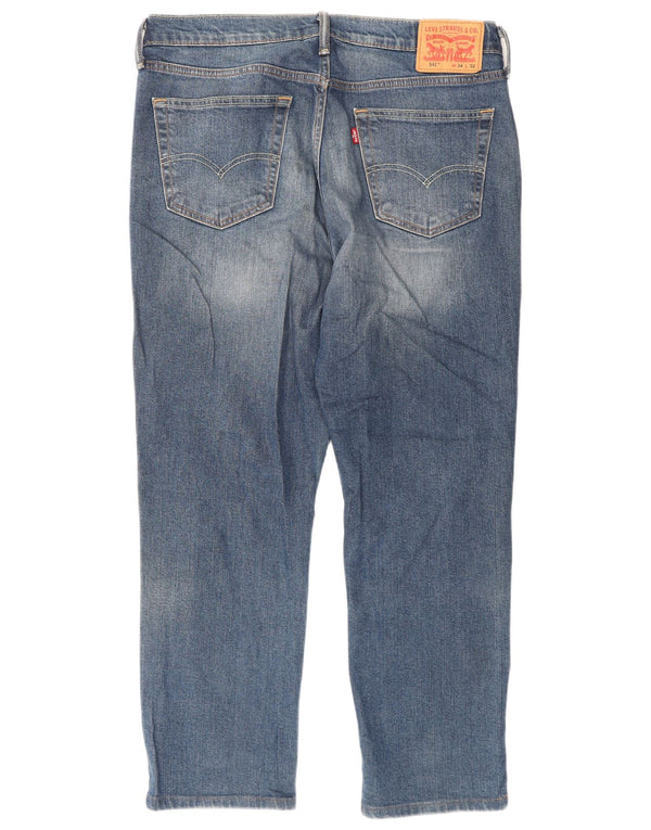 Levi's Mens 541 Athletic Straight Jeans W34 L32 Μπλε βαμβακερό
