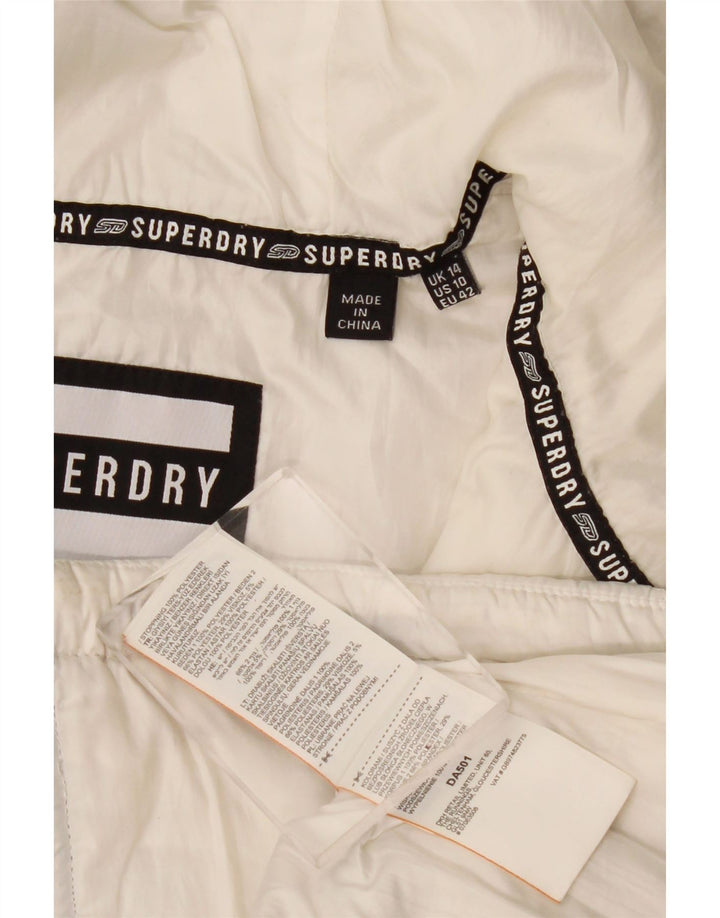 Superdry γυναικείο καπιτονέ μπουφάν UK 14 Large White Colourblock
