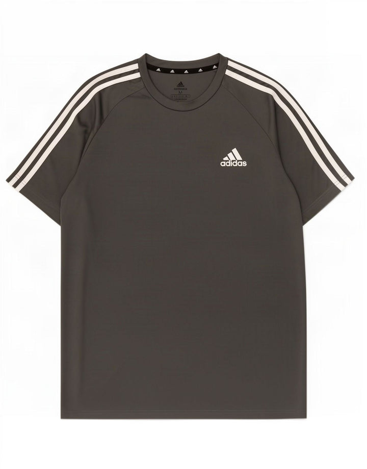 Adidas Ανδρικό T-Shirt Aeroready Top Medium Grey Polyester