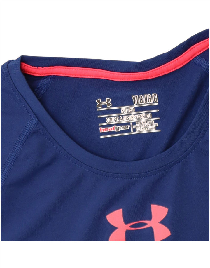 UNDER ARMOUR Κοριτσίστικα μπλουζάκι τοπ 11-12 ετών μεγάλο μπλε