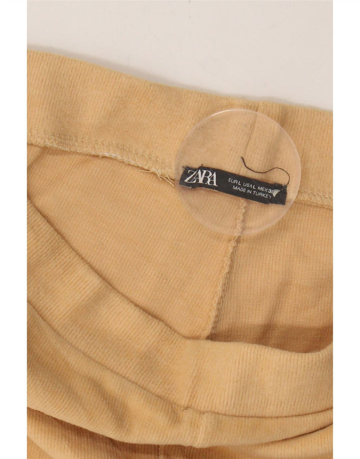 ZARA Womens Tracksuit Trousers Large  Beige Cotton Vintage Zara and Second-Hand Zara from Messina Hembry 