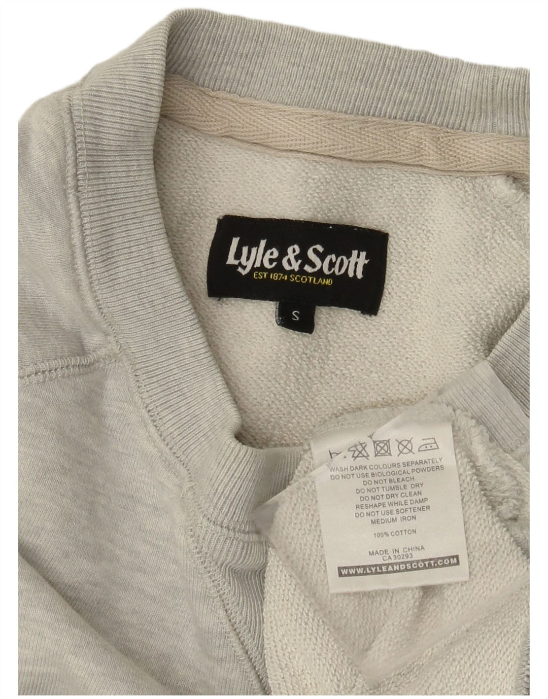 Ανδρικό φούτερ LYLE & SCOTT Jumper Μικρό Γκρι Βαμβακερό