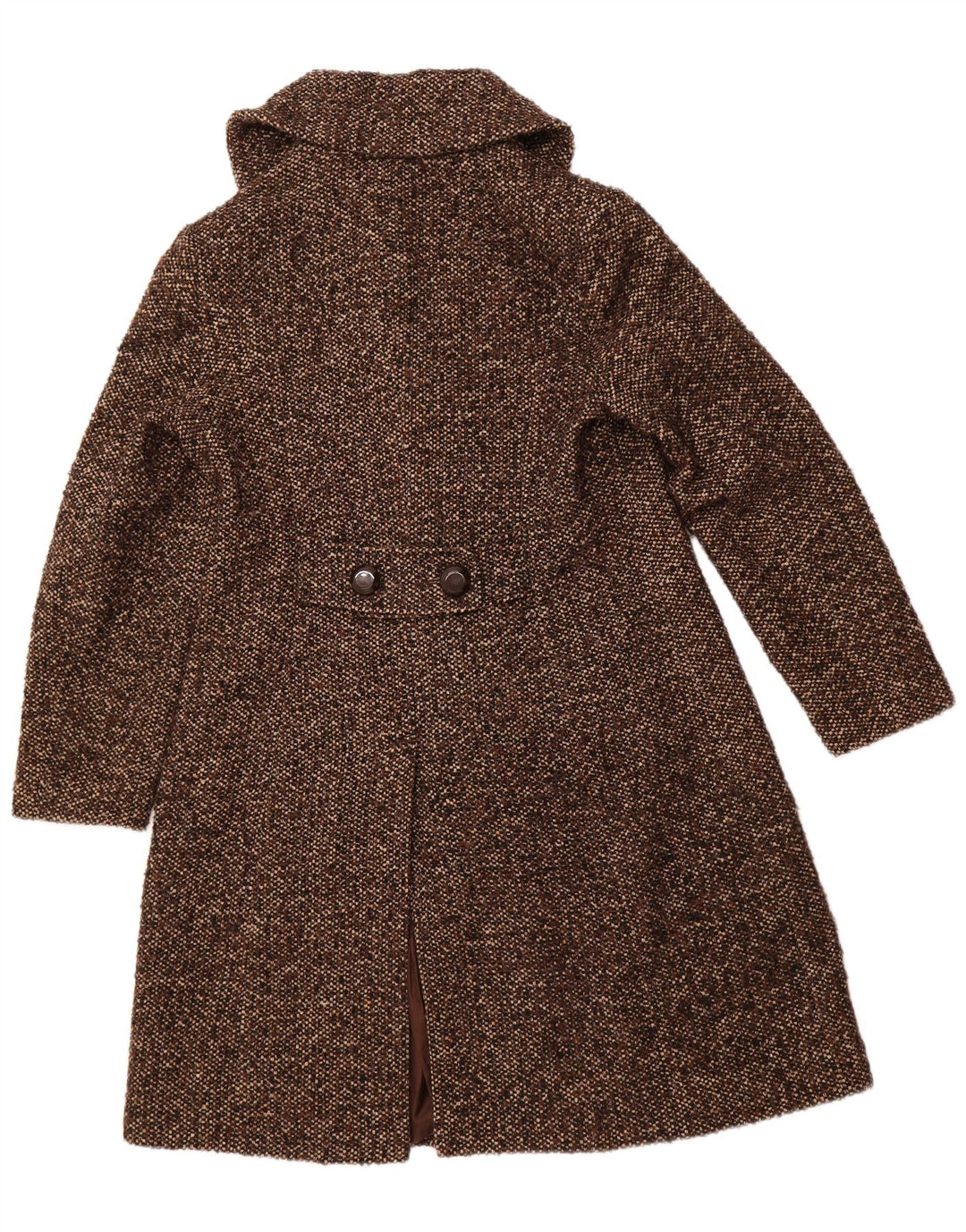 LAURA ASHLEY Γυναικείο παλτό UK 16 Μεγάλο καφέ μαλλί