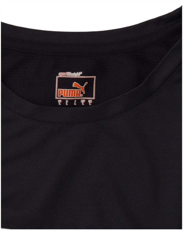 Ανδρικό T-Shirt Puma Top Large Navy Blue Colourblock