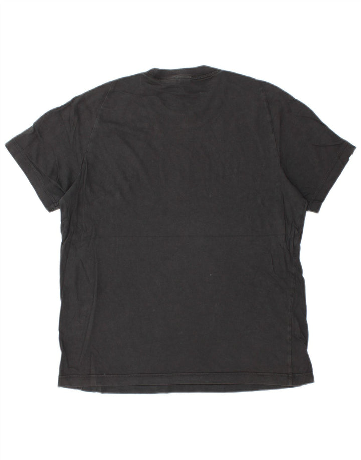 Ανδρικό T-Shirt Adidas Τοπ μεσαίο μαύρο βαμβακερό