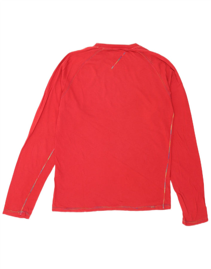 Jack & Jones Ανδρικό γραφικό τοπ μακρυμάνικο μεγάλο κόκκινο βαμβακερό