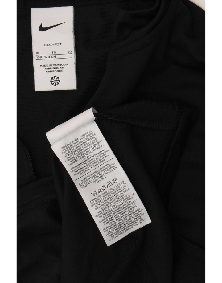 Μπουφάν Nike Boys Dri Fit αθλητική φόρμα 13-14 ετών XL μαύρο πολυεστέρα