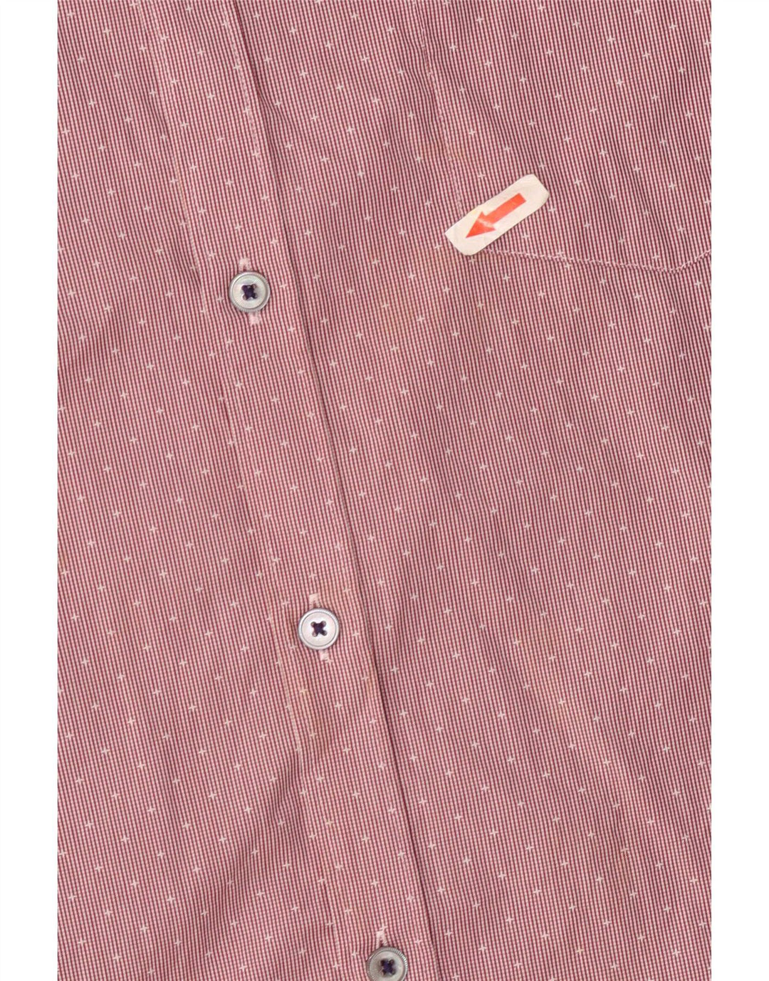 Ανδρικό πουκάμισο Ted Baker, νούμερο 5 XL, βαμβακερό κόκκινο ρίγες