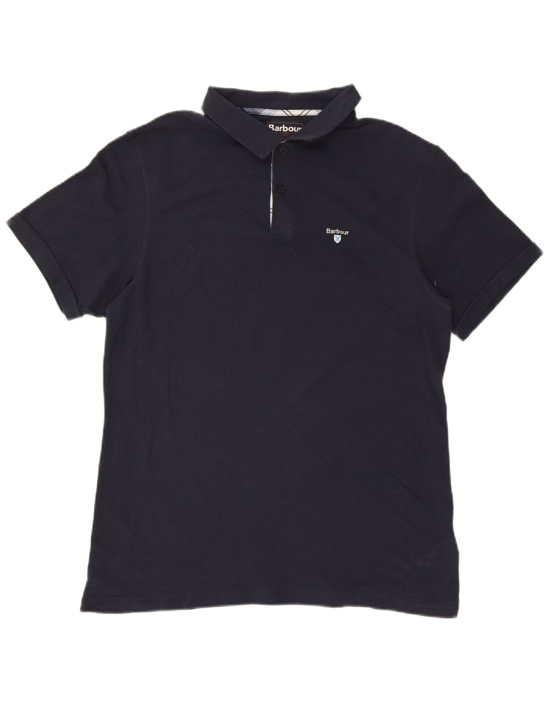 Ανδρικό μπλουζάκι πόλο Barbour XL Navy Blue Cotton