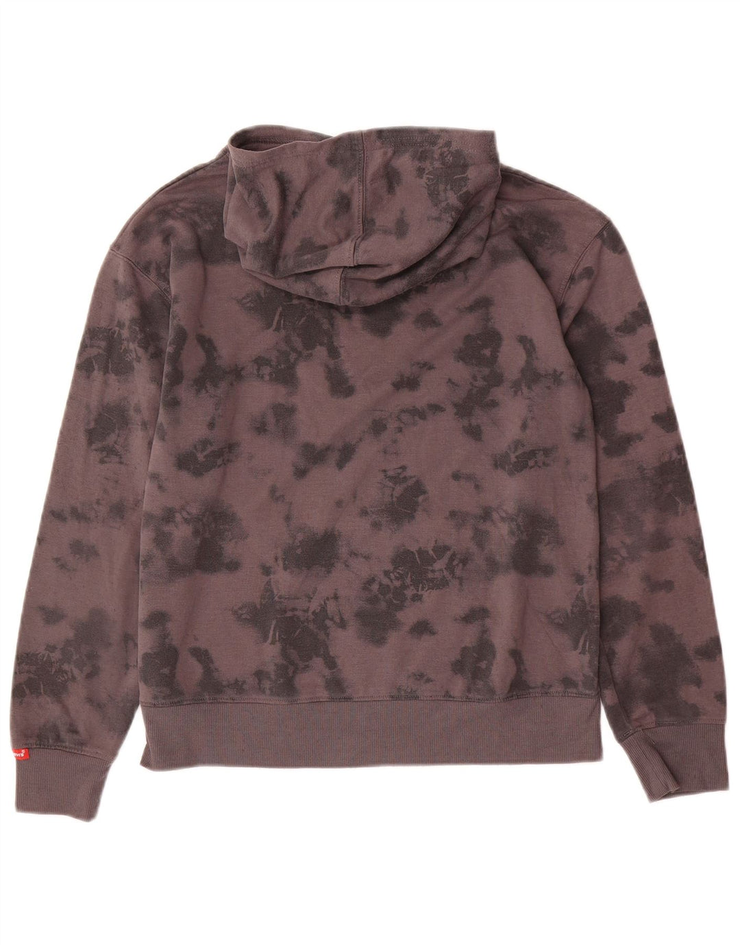 LEVI'S Boys Hoodie Jumper 13-14 Years Grey Tie Dye