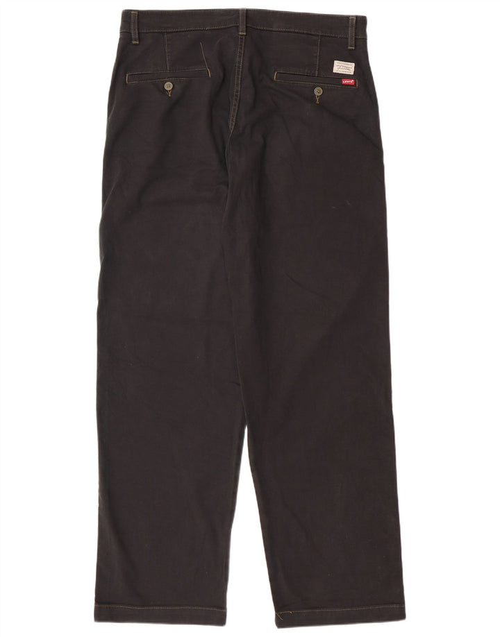 LEVI'S Ανδρικό 540 ίσιο παντελόνι Chino W33 L29 Μαύρο βαμβακερό