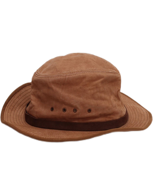L.L.BEAN Mens Suede Bucket Hat Large Brown Classic