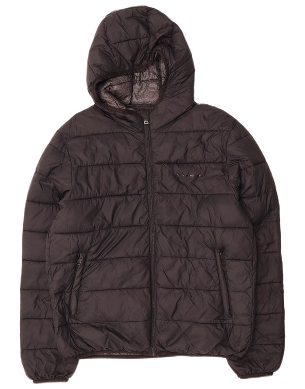 Champion Mens Hooded Jacket UK 40 Large Black Polyamide