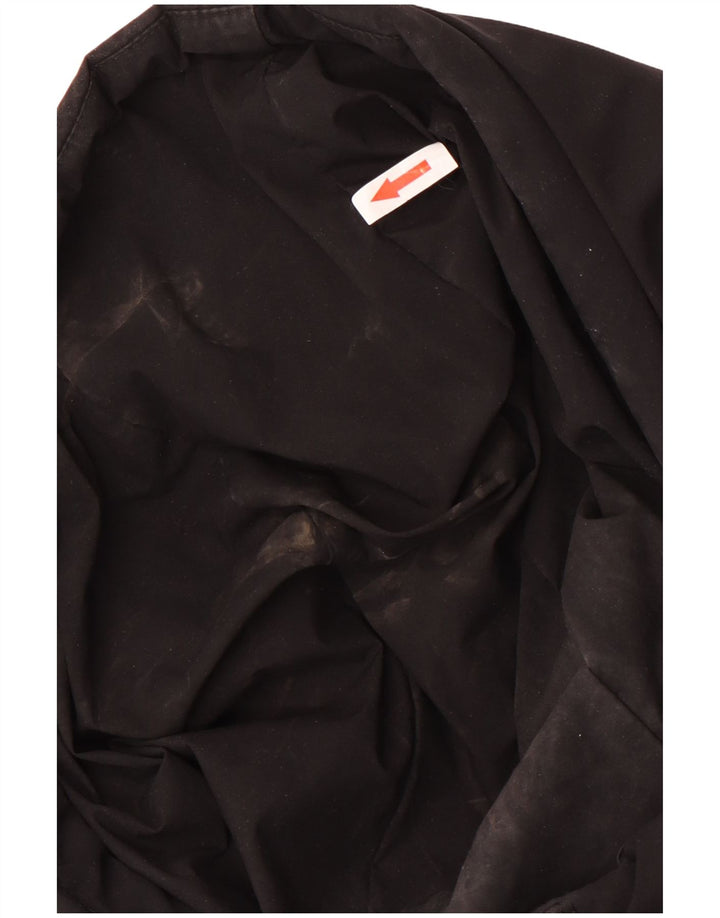Dkny Γυναικείο παλτό με κουκούλα UK 18 XL Μαύρο πολυεστέρα