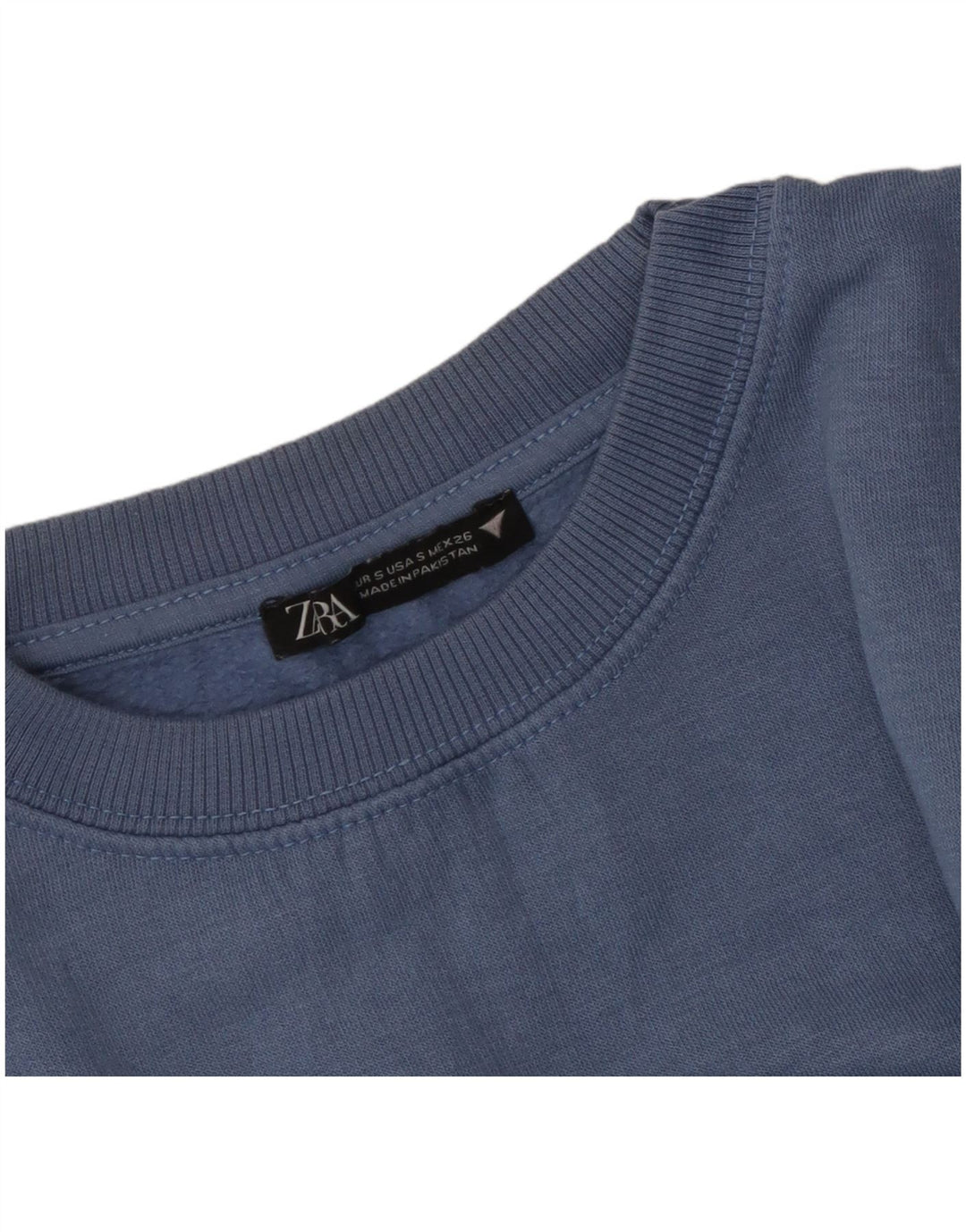 Γυναικεία φούτερ ZARA Oversized Crop Jumper UK 10 Small Blue