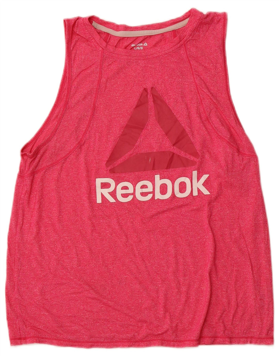 Γυναικείο γραφικό γιλέκο REEBOK Top UK 14 Large Pink