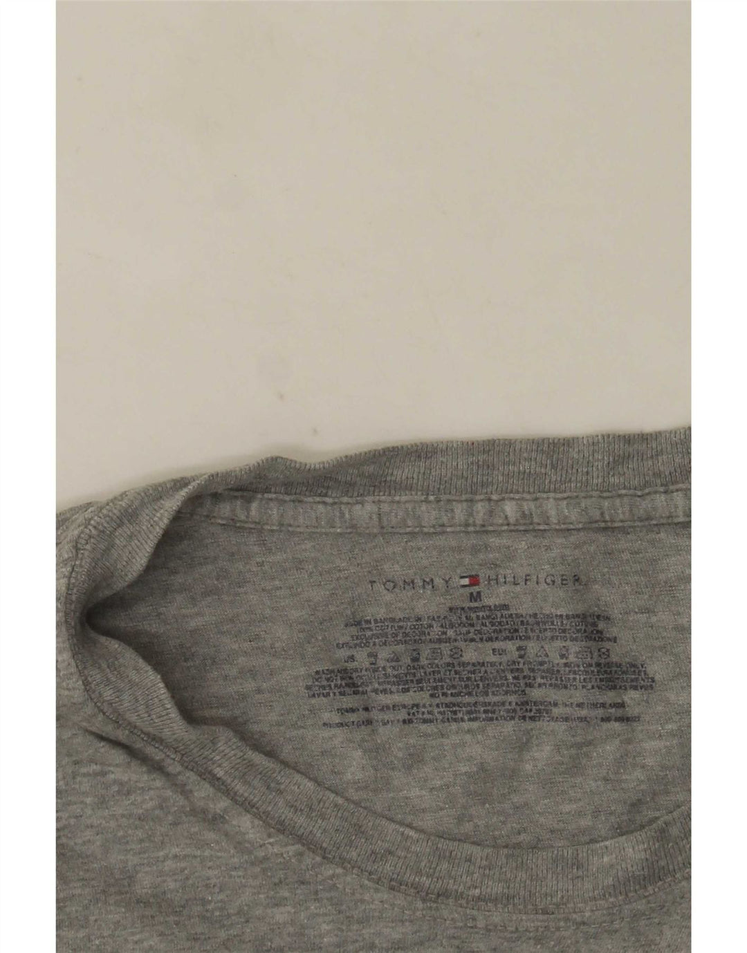 Ανδρικό T-Shirt Tommy Hilfiger Top Βαμβακερό μεσαίο γκρι