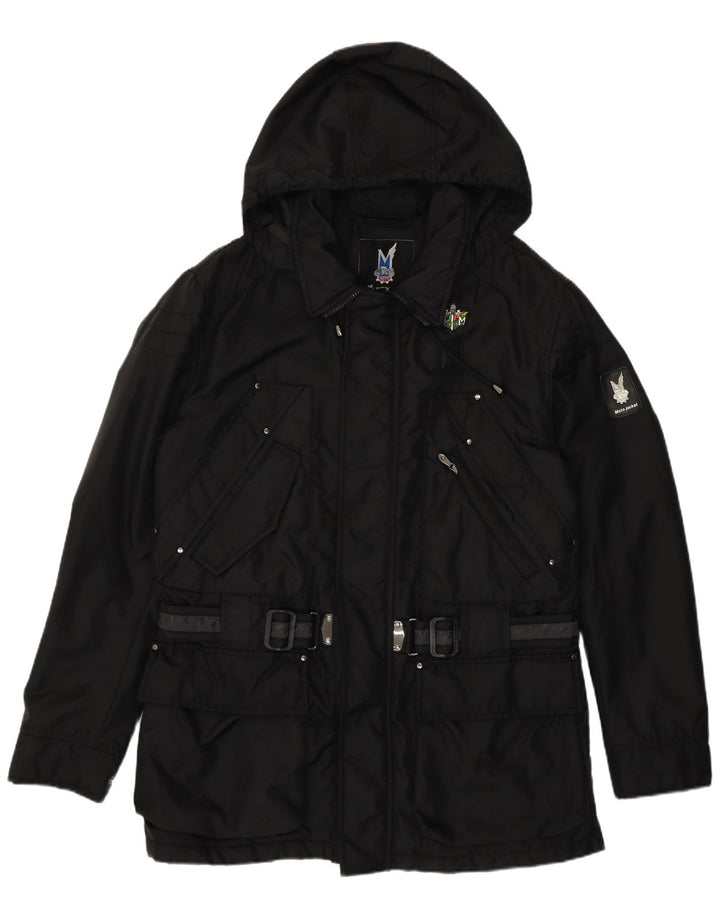 Piero Guidi Ανδρικό κουκούλα Utility Jacket UK 40 Large Black Nylon