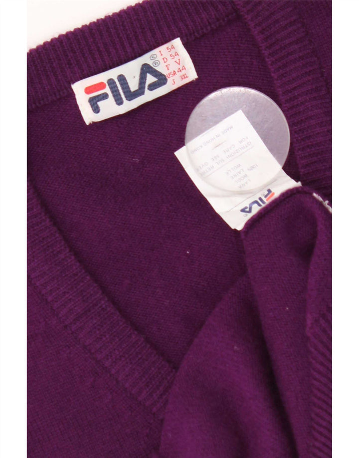 Fila Ανδρικό γιλέκο Tank Top IT 54 XL Purple Wool